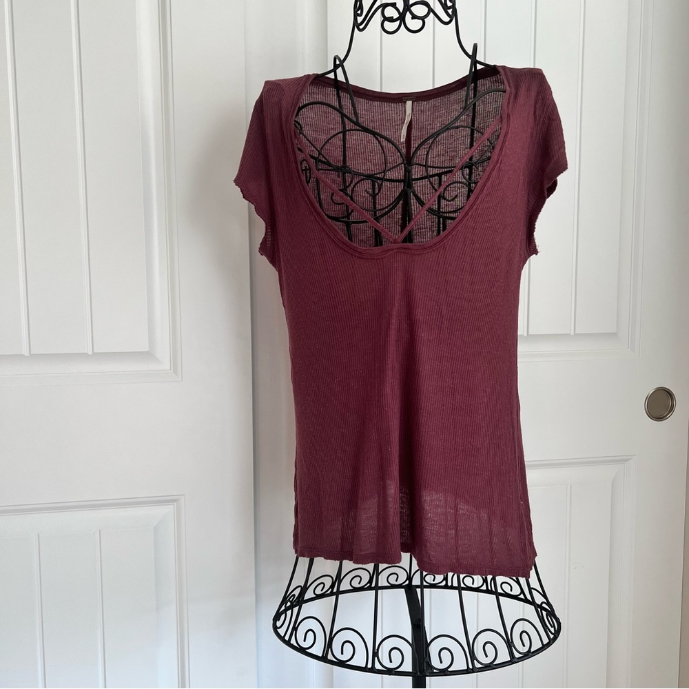 Free People Ribbed Tee